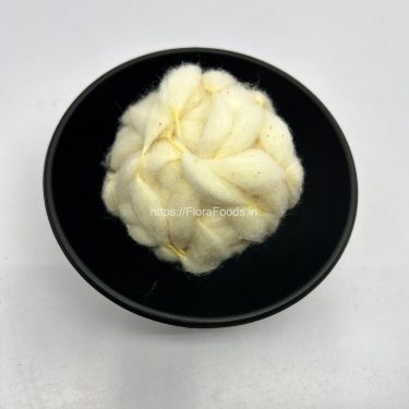 White-HANDMADE Gejje Vastra(Cotton Vastra Mala)-Pkt of 1 Ladi