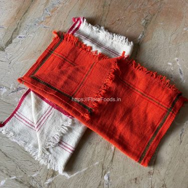 Dhaabali Aasana–Orange & White Combo